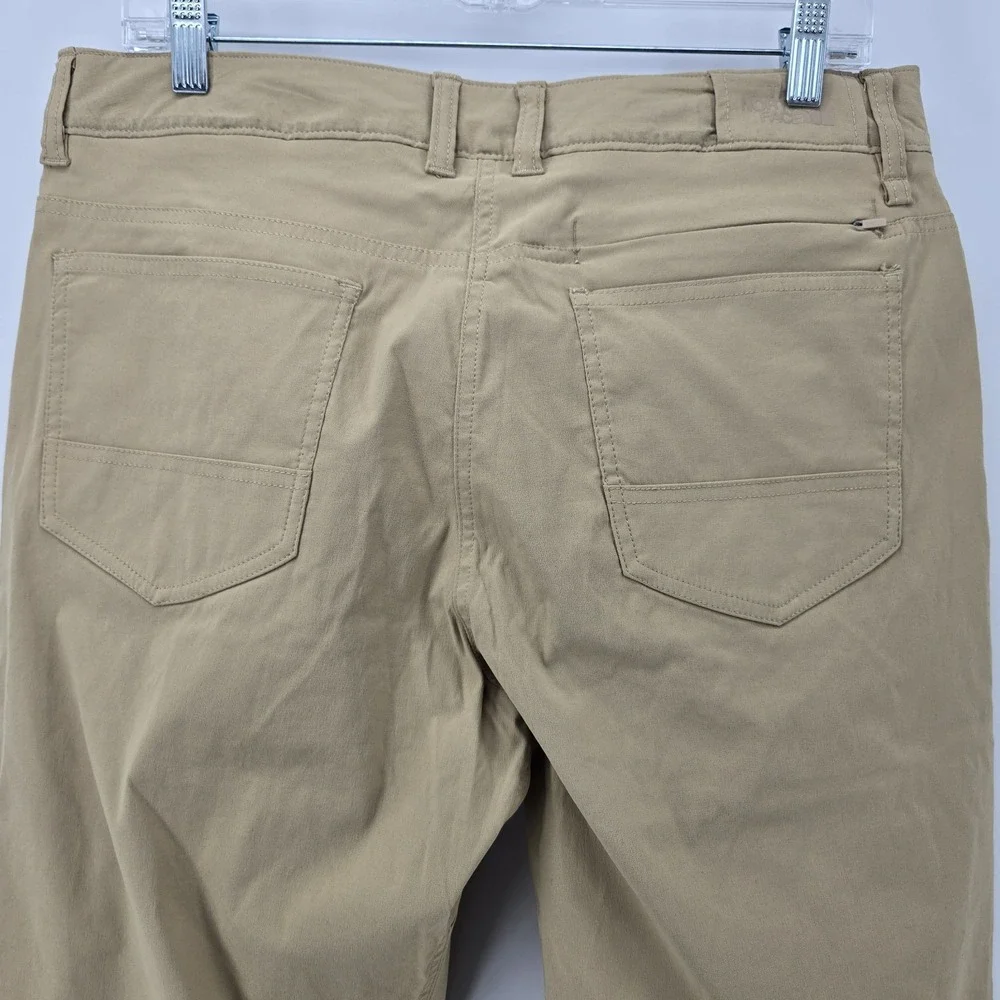 The North Face Pants Mens 34 Short Sprag 5 Pocket Khaki Stone UV Water Repellent